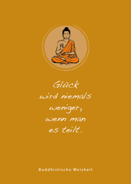 Buddha, buddhistisch, Postkarten, Weisheit